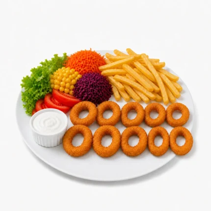 Zwiebelringe Teller
